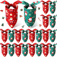 HunnmingRe Christmas dog bandana with snowman pattern for festive dog styling at parties