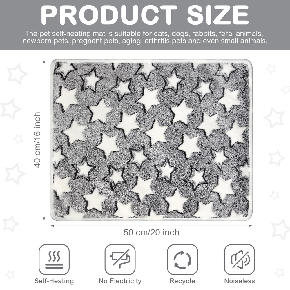 HunnmingRe self-heating dog pad star design keeps small dogs comfy indoors