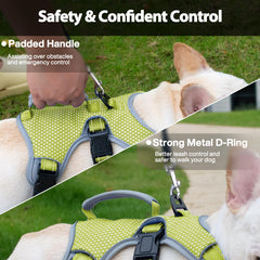 Huntboo escape-proof harness with handle feature for lifting and guidance