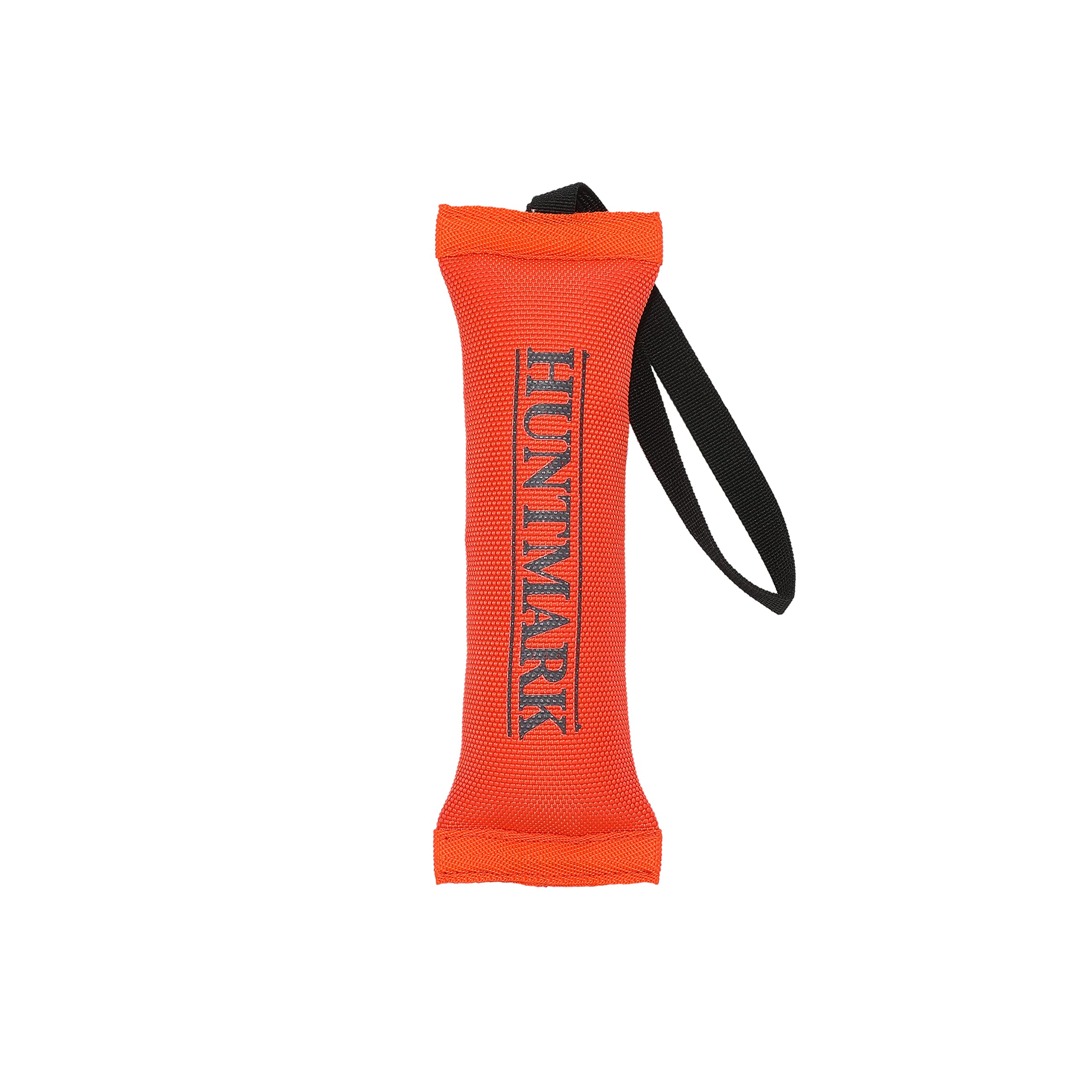 HUNTMARK Firehose Puppy Dummy strapped-throw demonstrates longer throws for active puppies