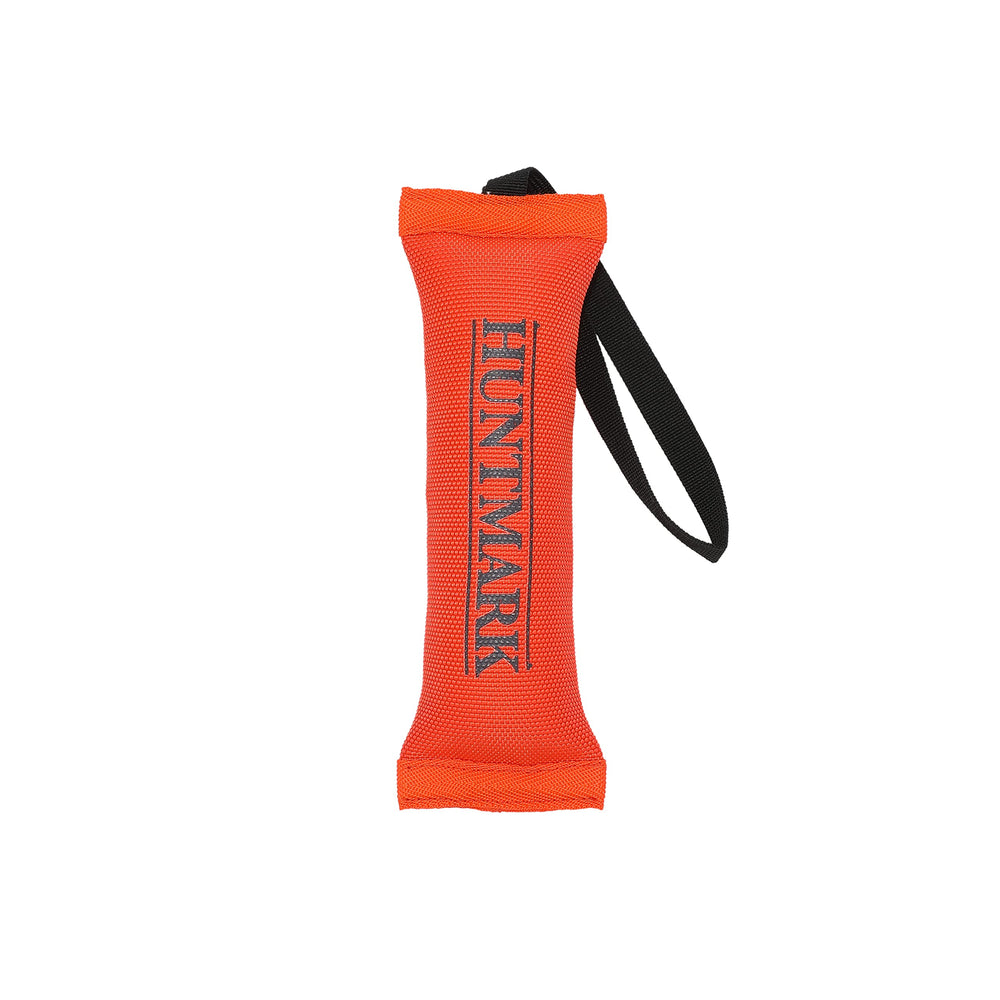 HUNTMARK Firehose Puppy Dummy strapped-throw demonstrates longer throws for active puppies