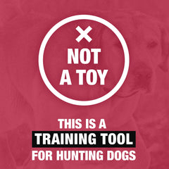 HUNTMARK dog bumpers with 12-inch rope for long-distance retrieves