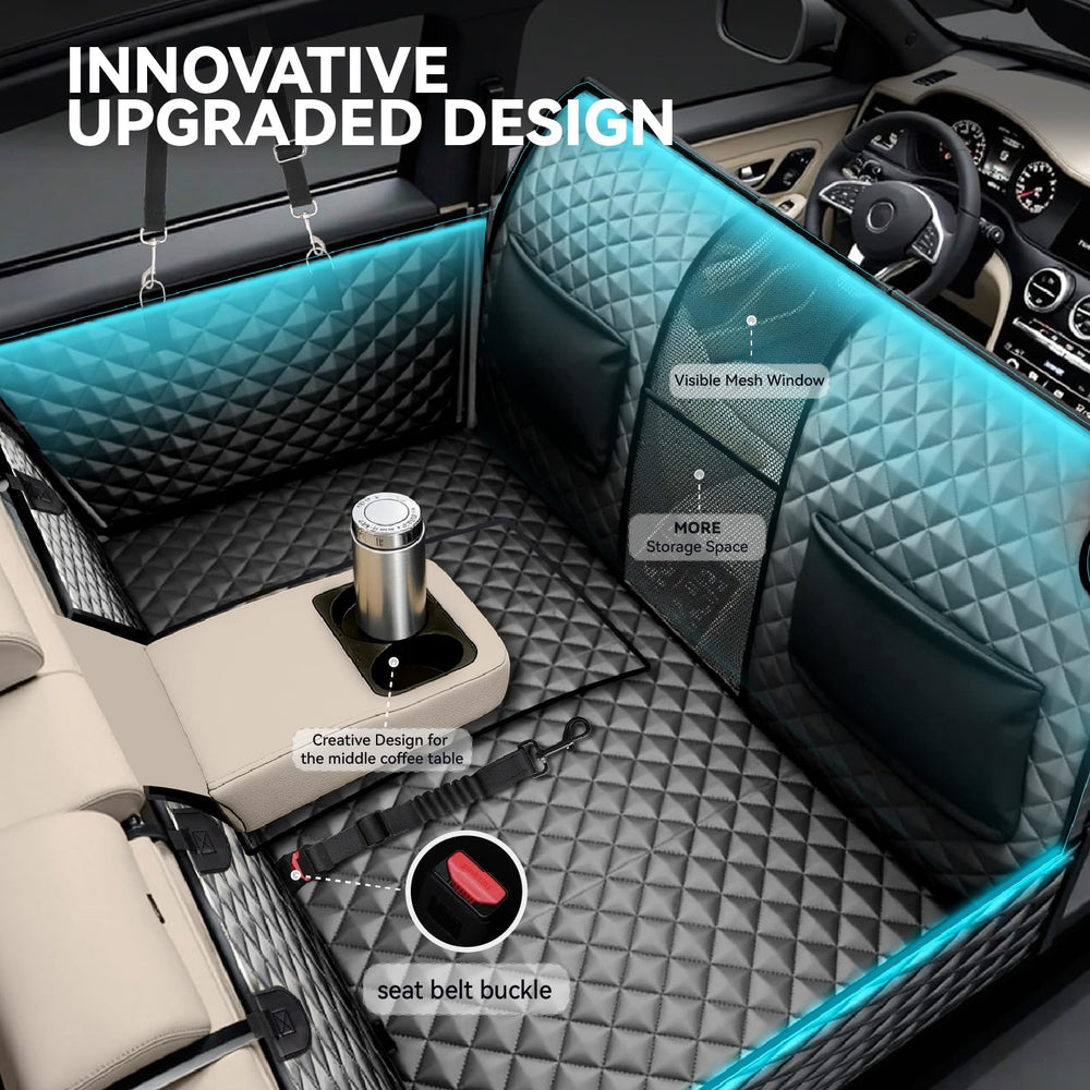 HUOHUOCN headrest protection area protects front seats from dirt and hairs.