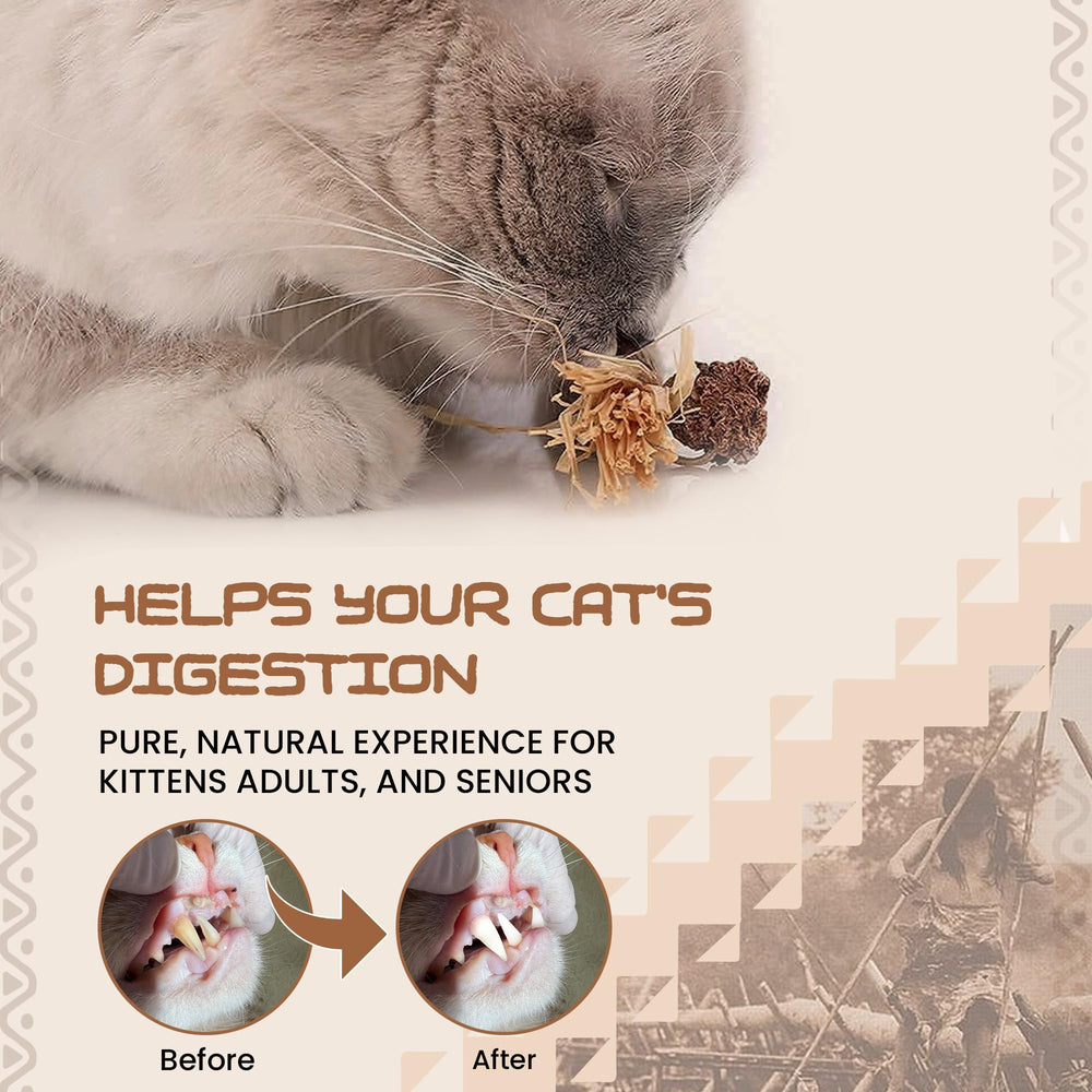 HUPA Catnip Silvervine Sticks rope-detail image emphasizes chew durability for cats.