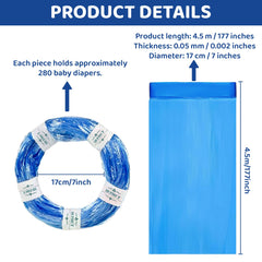 HUPIRCT diaper refill bags compatible with common pails for mess-free changes.