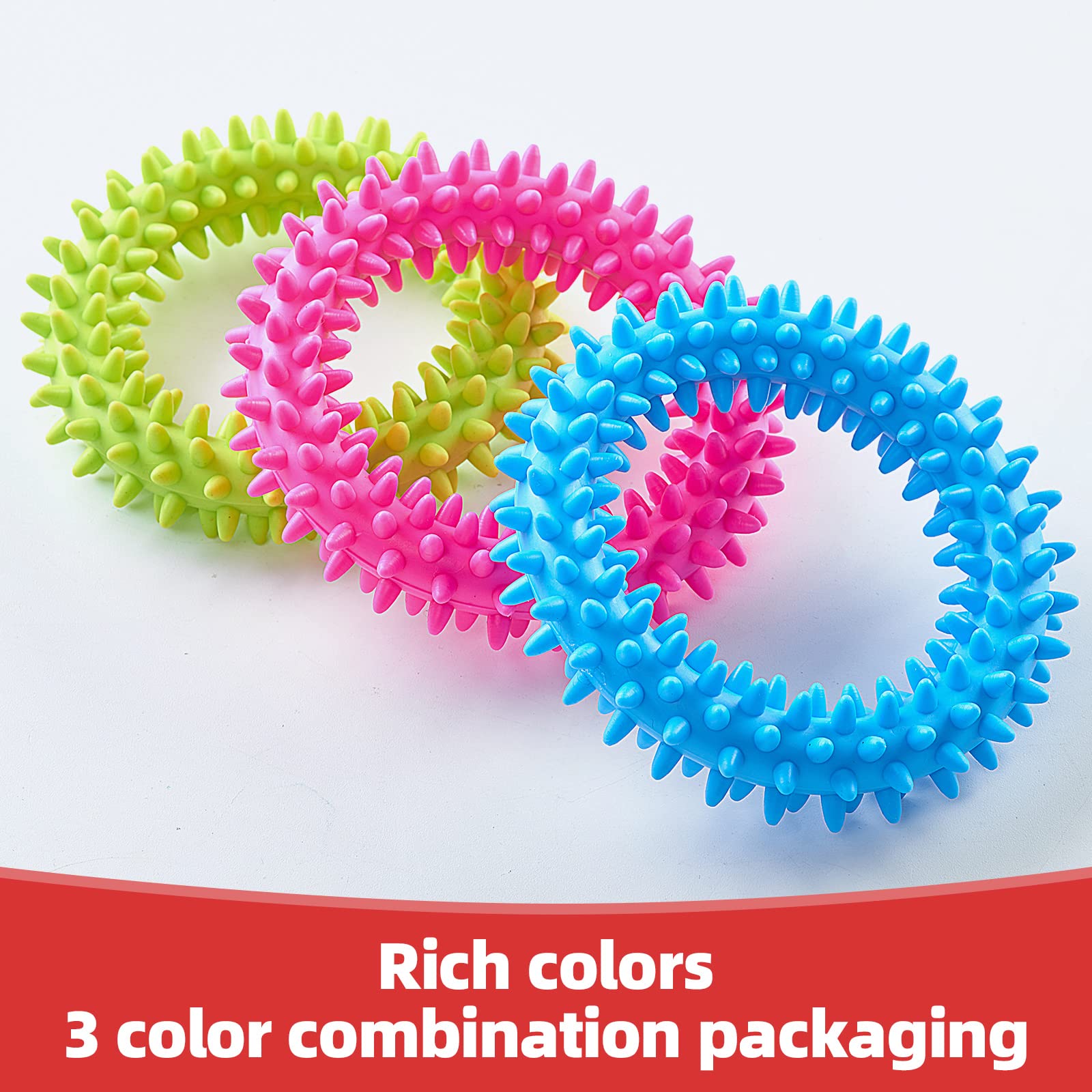 Hurray teething ring action shot illustrates safe chewing while outdoors