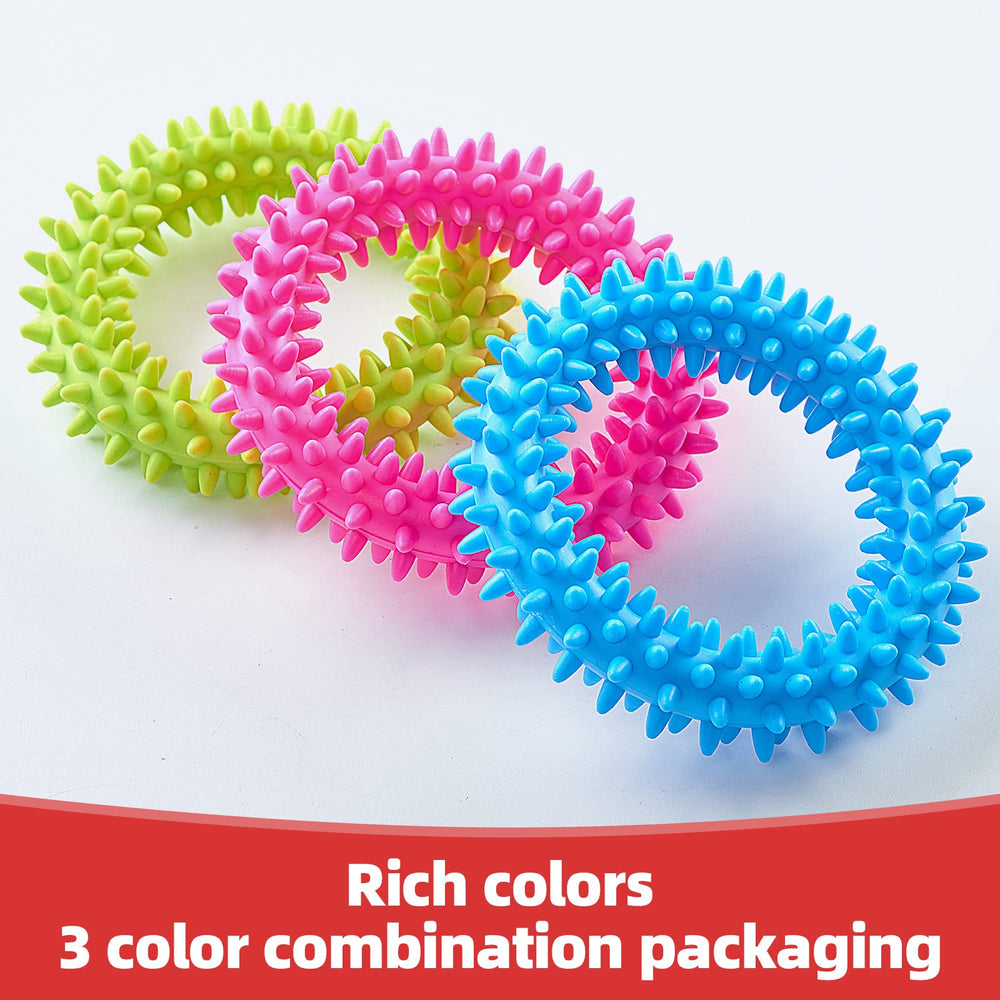 Hurray teething ring action shot illustrates safe chewing while outdoors