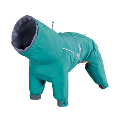 Hurtta Mudventure ECO overall waterproof fabric protects against rain during outdoor adventures