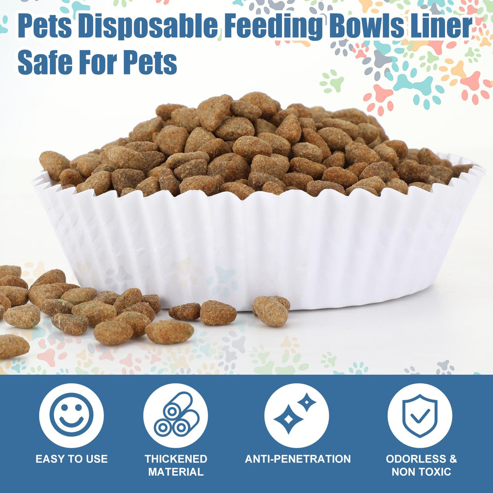 hushee cat wet-food liner in bowl keeps bowls tidy