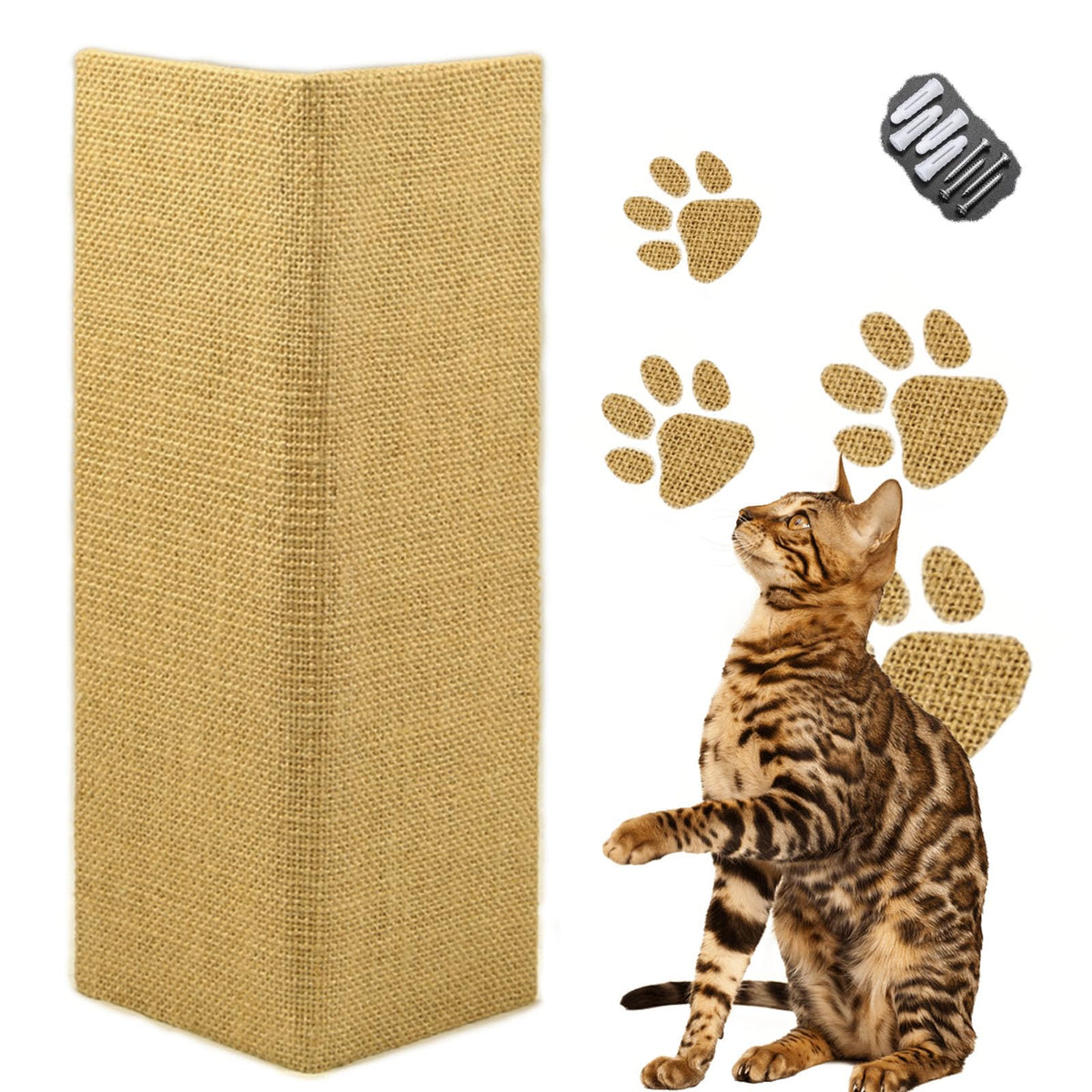 Hutpet 2Pcs folding scratcher board folded for compact storage and quick setup.