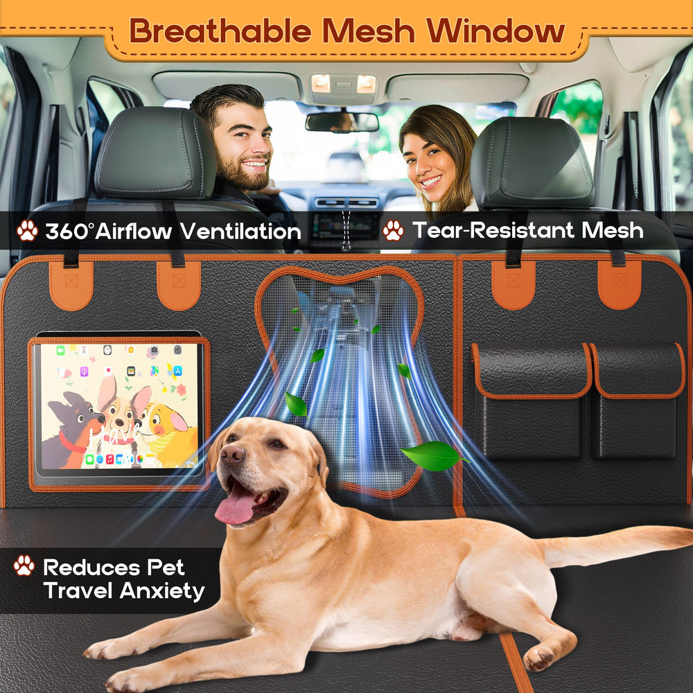 HUUKE dog car seat cover 360-protection foam provides smoother rides with reduced dog anxiety