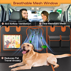 HUUKE dog car seat cover 360-protection foam provides smoother rides with reduced dog anxiety