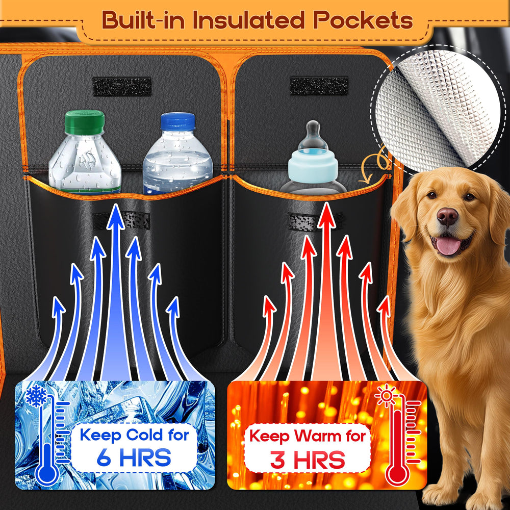 HUUKE dog car seat cover anti-slip backing keeps cover in place during sudden stops