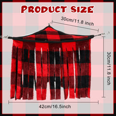 Huwena guinea pig hideout triangle plaid black, inviting peek-through spaces for curious pets.