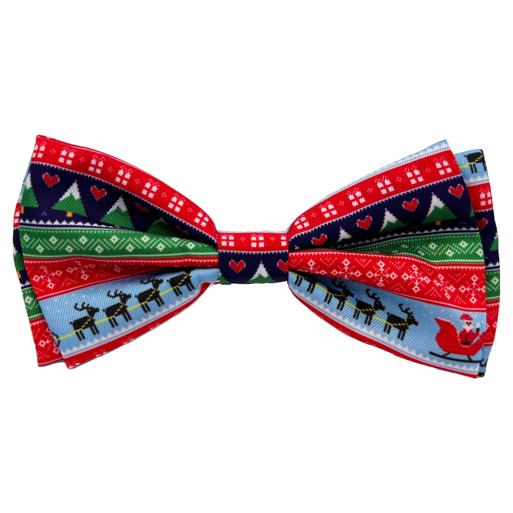 Huxley & Kent bow tie on a dog for holiday wear, secure and stylish.