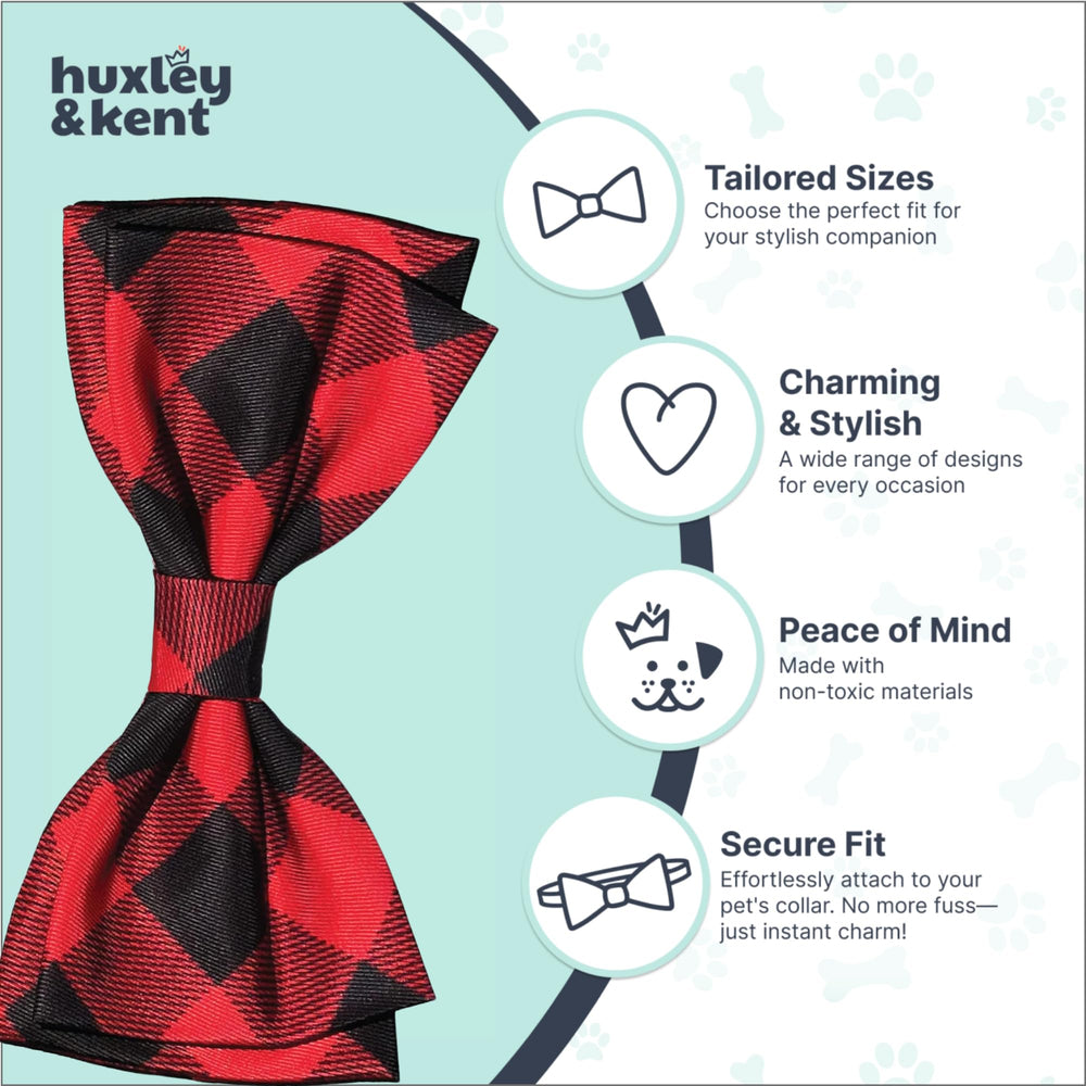 Huxley & Kent lightweight bow tie sits comfortably for all-day wear