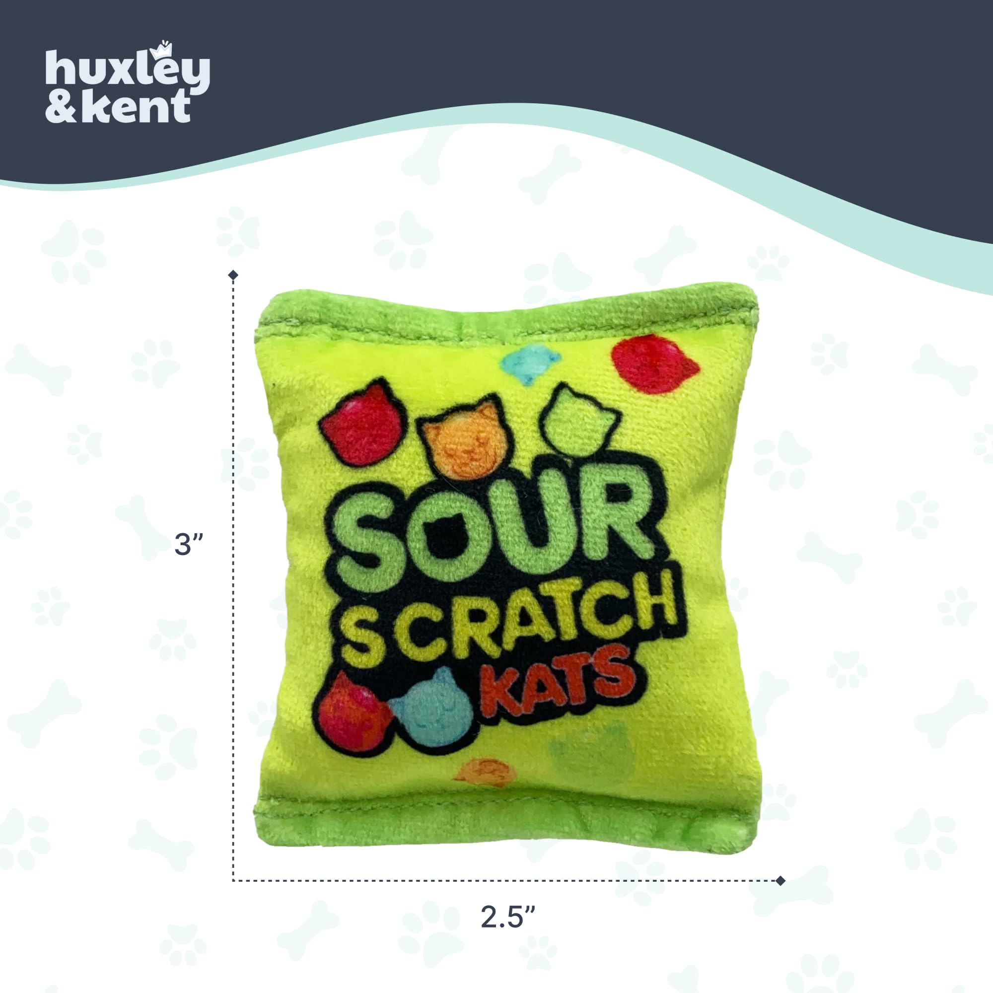 Huxley & Kent crinkle-sound-catnip-toy enhances sensory stimulation during play.