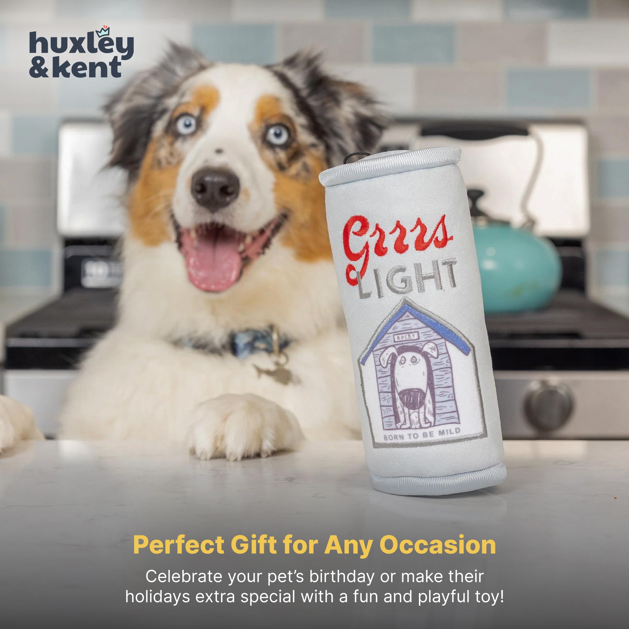Huxley & Kent Grrrs Light small toy ideal for indoor fetch and cuddle sessions