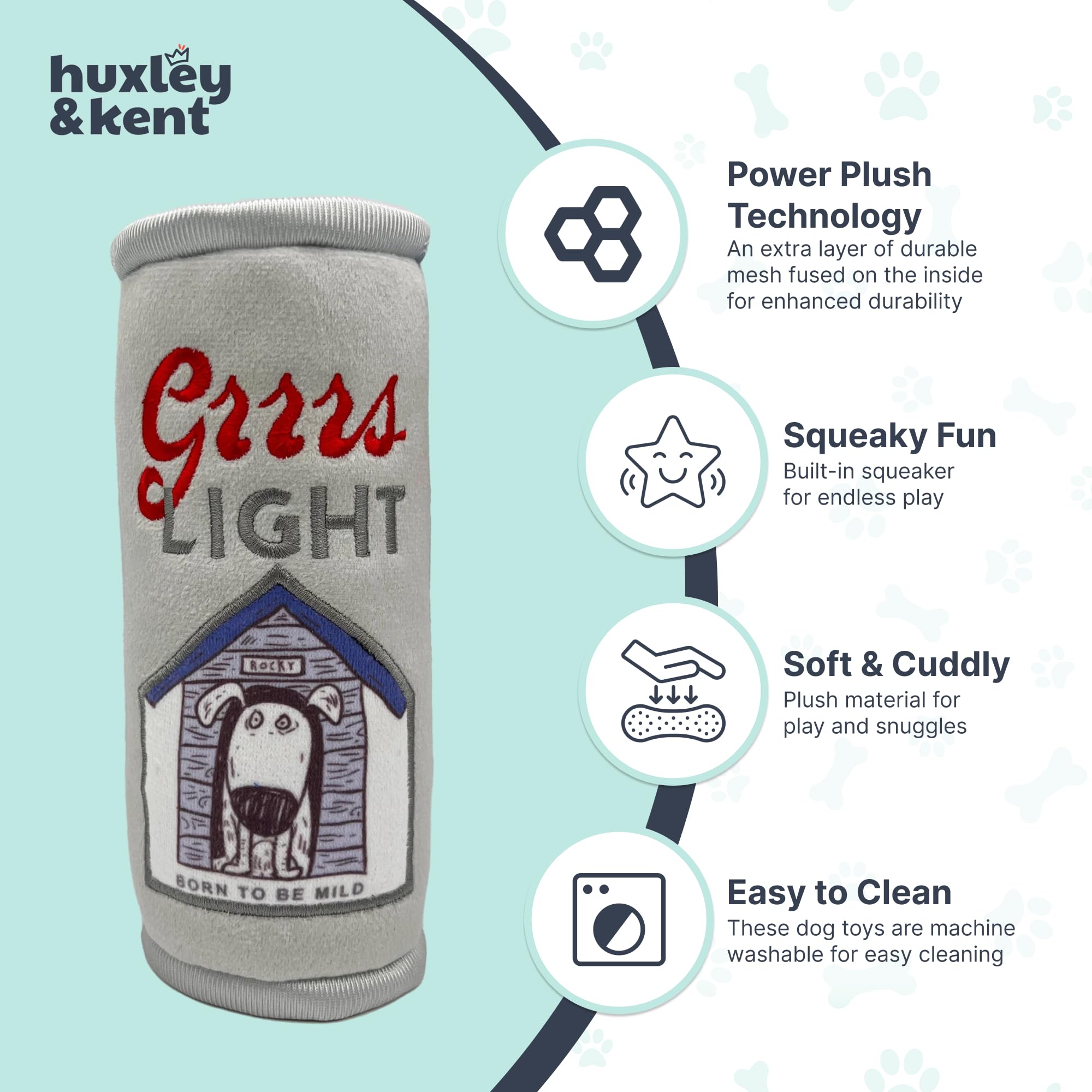 Huxley & Kent Grrrs Light small toy mesh back for reinforced durability