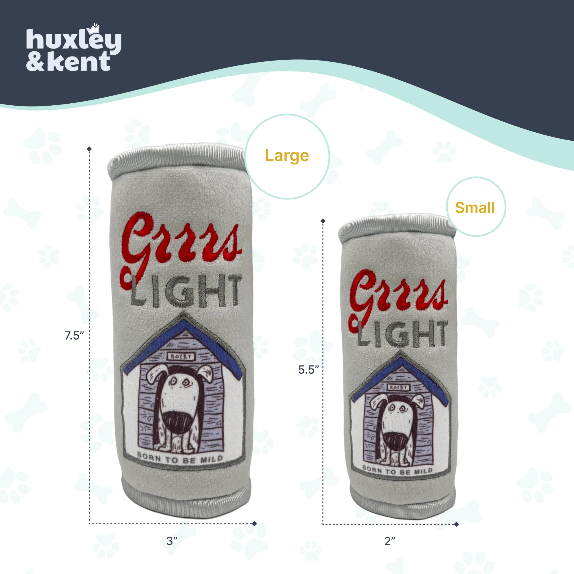 Huxley & Kent Grrrs Light small toy stitched seams for long-lasting fun
