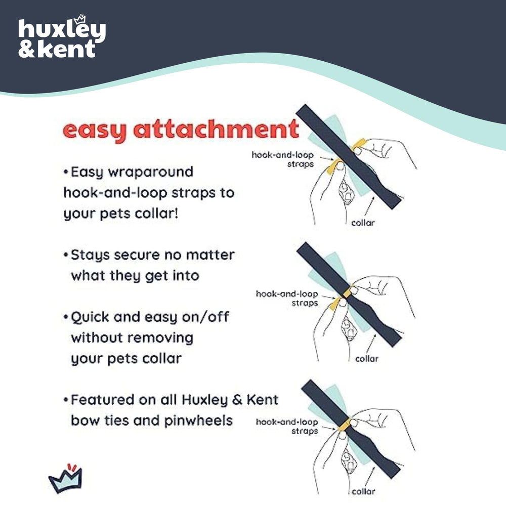 Huxley & Kent snowflake large-attachment keeps the look secure on bigger collars