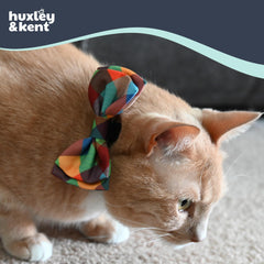 Huxley & Kent soft polyester bow tie feels lightweight and comfortable for pets