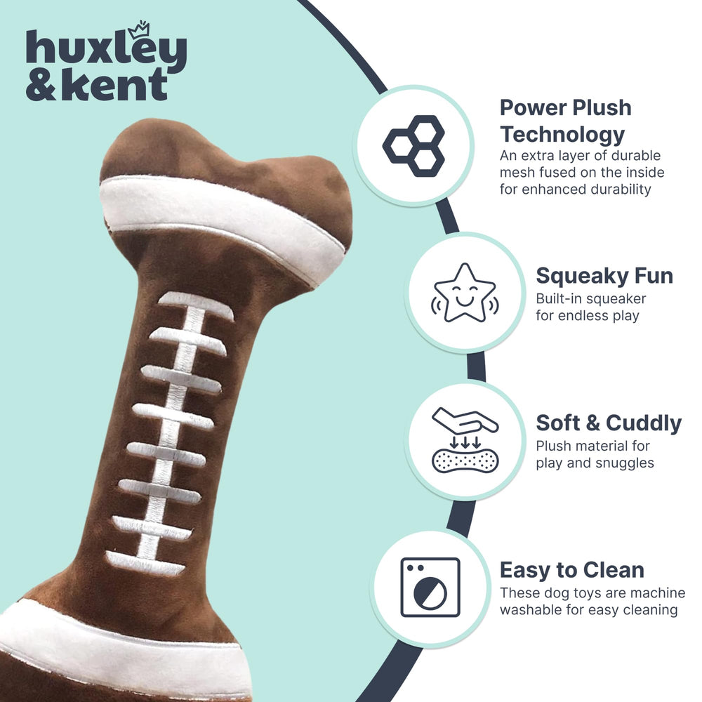 Huxley & Kent Power Plush durable seams and mesh layer support spirited play.