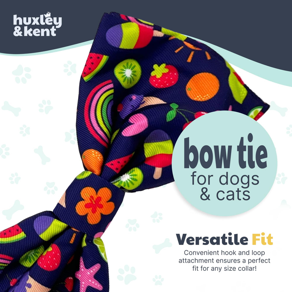Huxley & Kent rescue-fund promo bow tie displayed to highlight a pet-focused charity program.