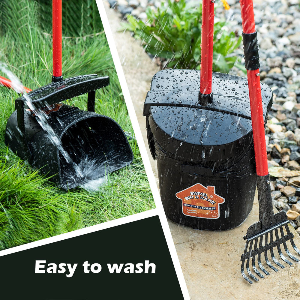 HUZSV pooper scooper easy-assembly shown right out of box
