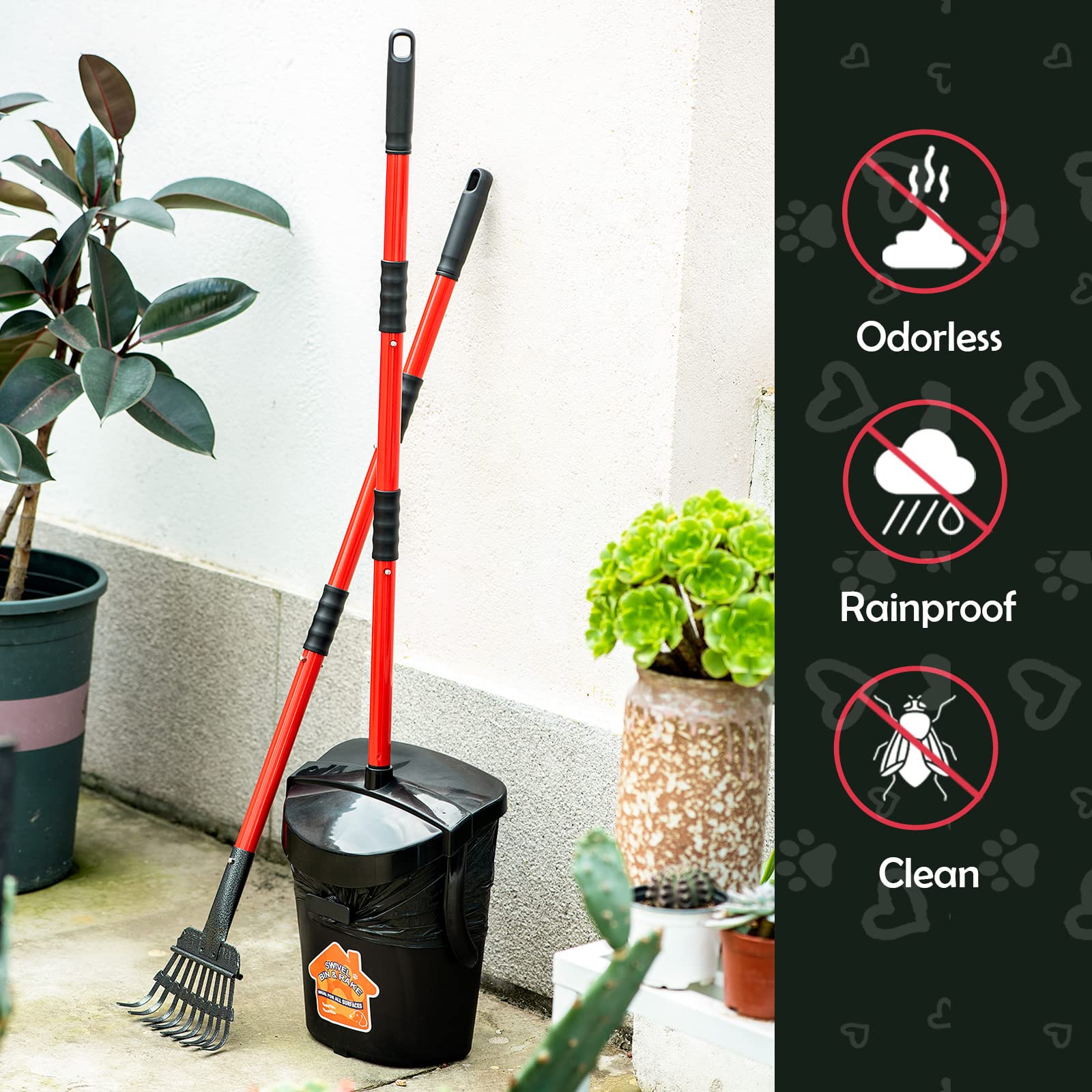 HUZSV pooper scooper heavy-bags provide durable waste containment