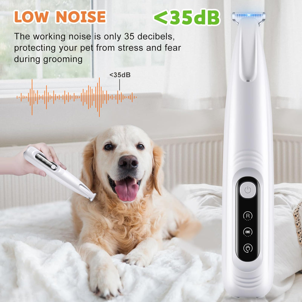 HVSOTV dog paw trimmer USB charging enables cordless use anywhere.