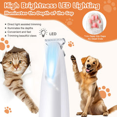 HVSOTV dog paw trimmer waterproof body simplifies cleaning and hygiene.