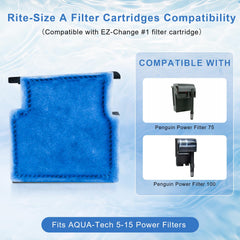 HWEIUA Penguin 75/100 cartridge delivers high-efficiency filtration for vibrant tank water.