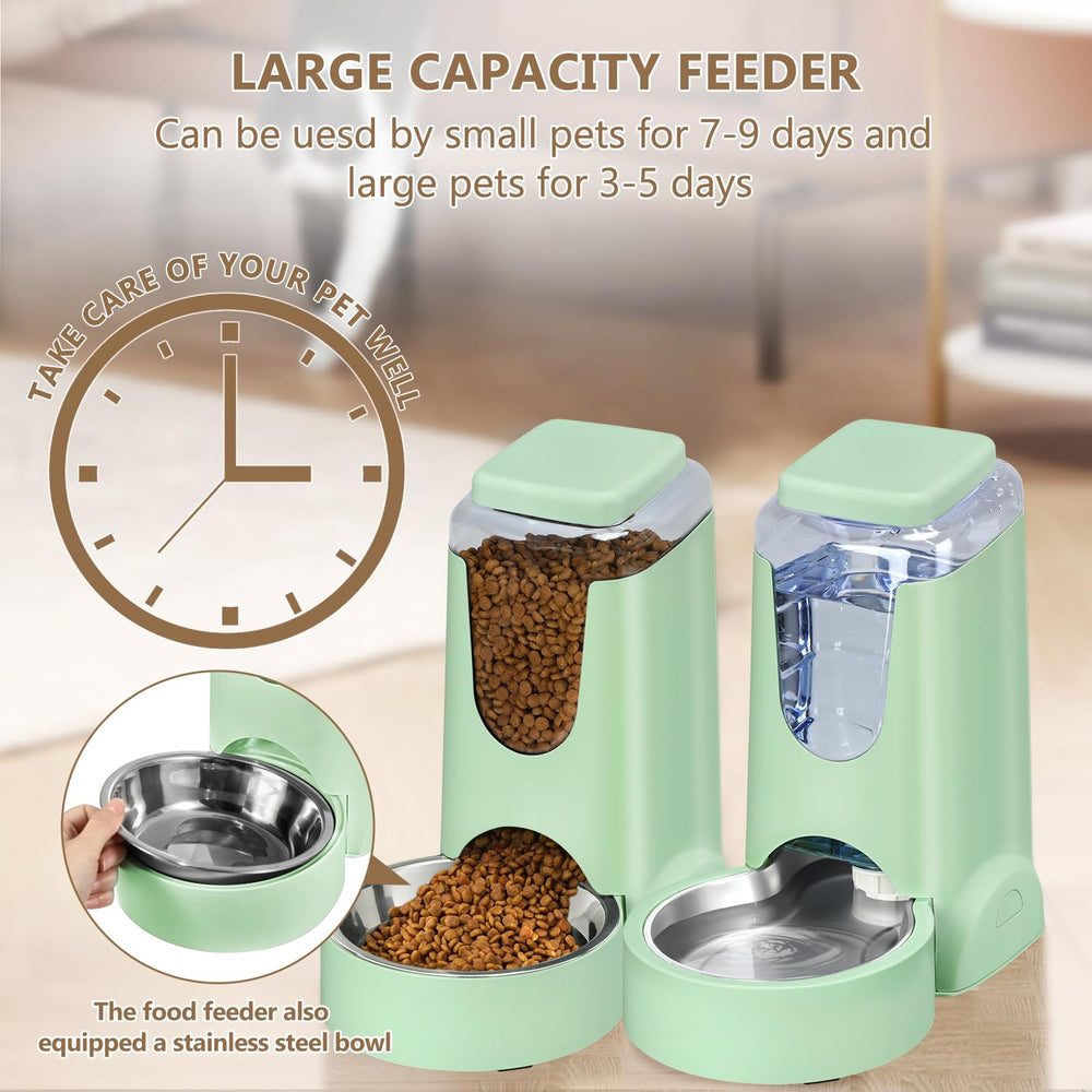 HWONMTE large-capacity 6 lb food and 1 gal water supports multi-day use.