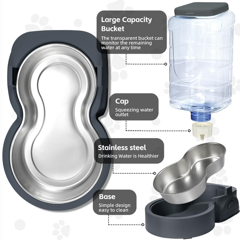 HWONMTE removable stainless steel bowl simplifies cleaning and keeps food fresh