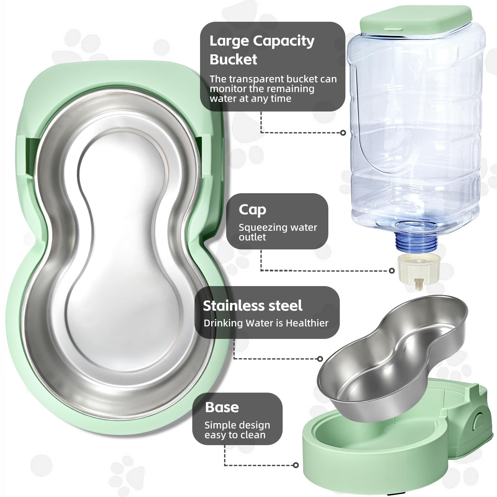 HWONMTE transparent refill bottle lets you monitor levels at a glance.