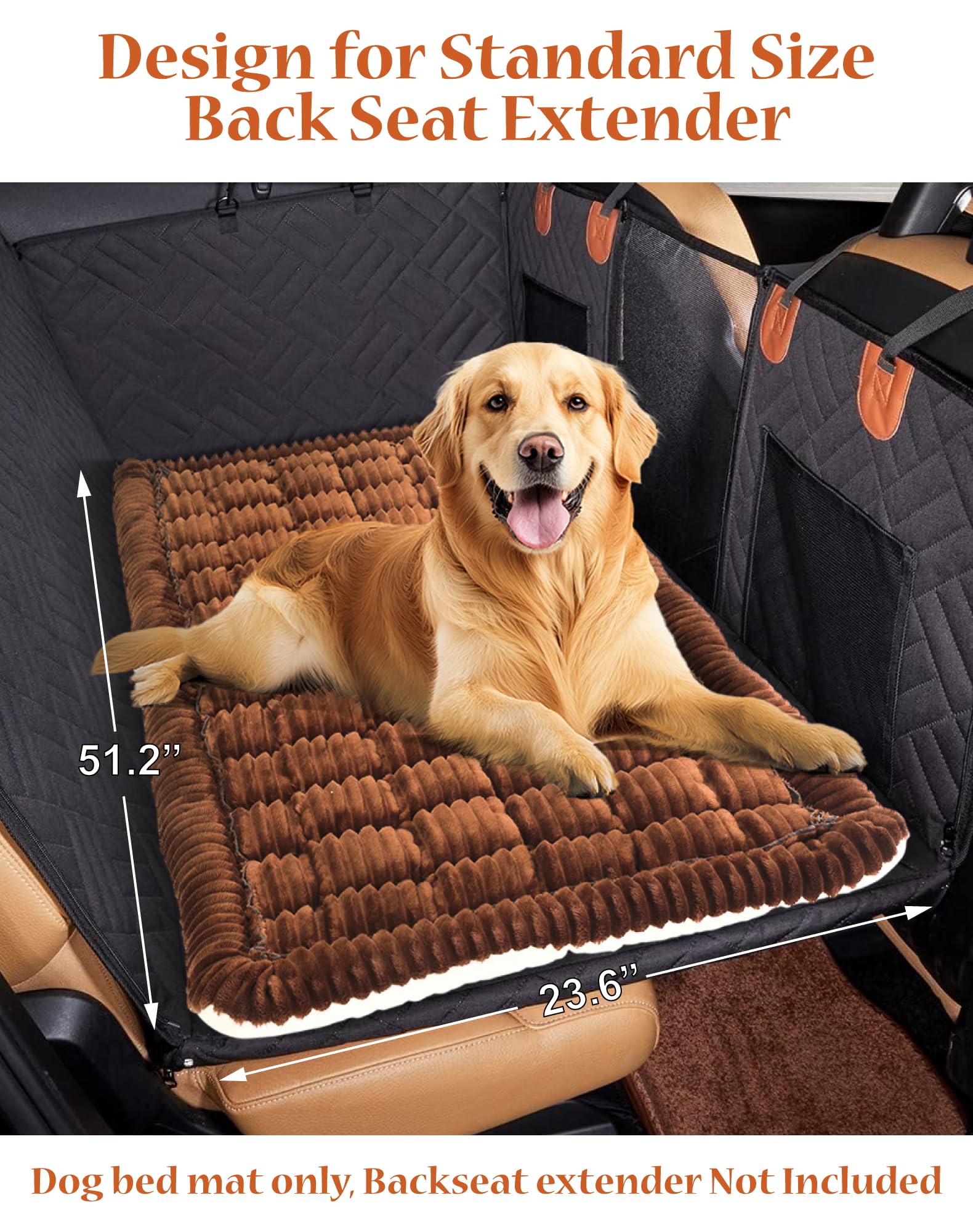 HXBOAUVS machine-washable dog bed for car cleans easily after adventures
