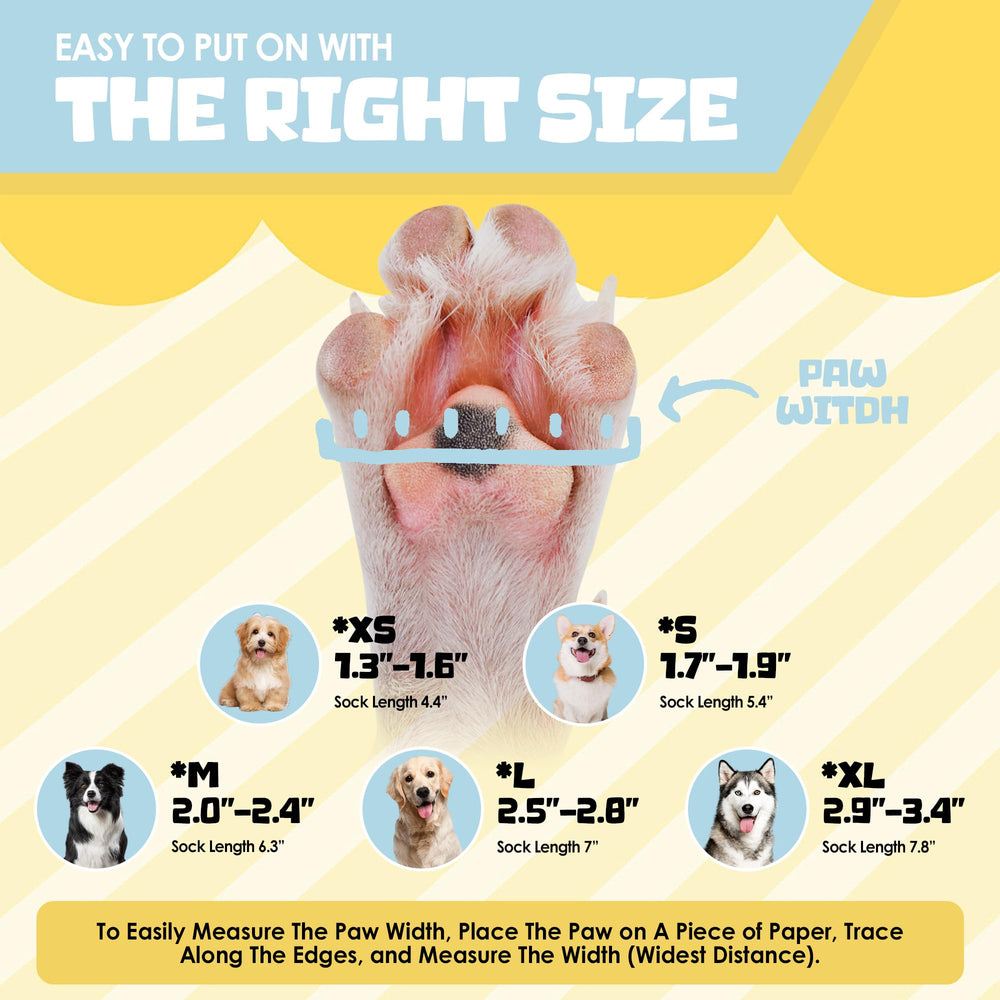 HXIAOBANN dog-socks-anti-slip-pads deliver reliable traction on slippery floors.