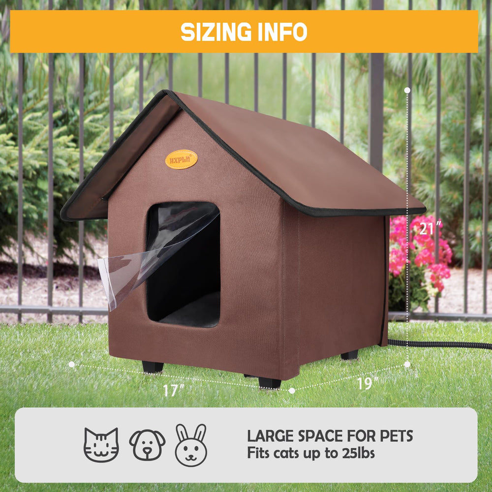 HXPLN multi-use indoor/outdoor cat shelter suitable for barns and porches