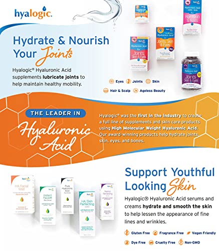 Premium Hyalogic HyaFlex supplement on shelf for joints and coat maintenance.