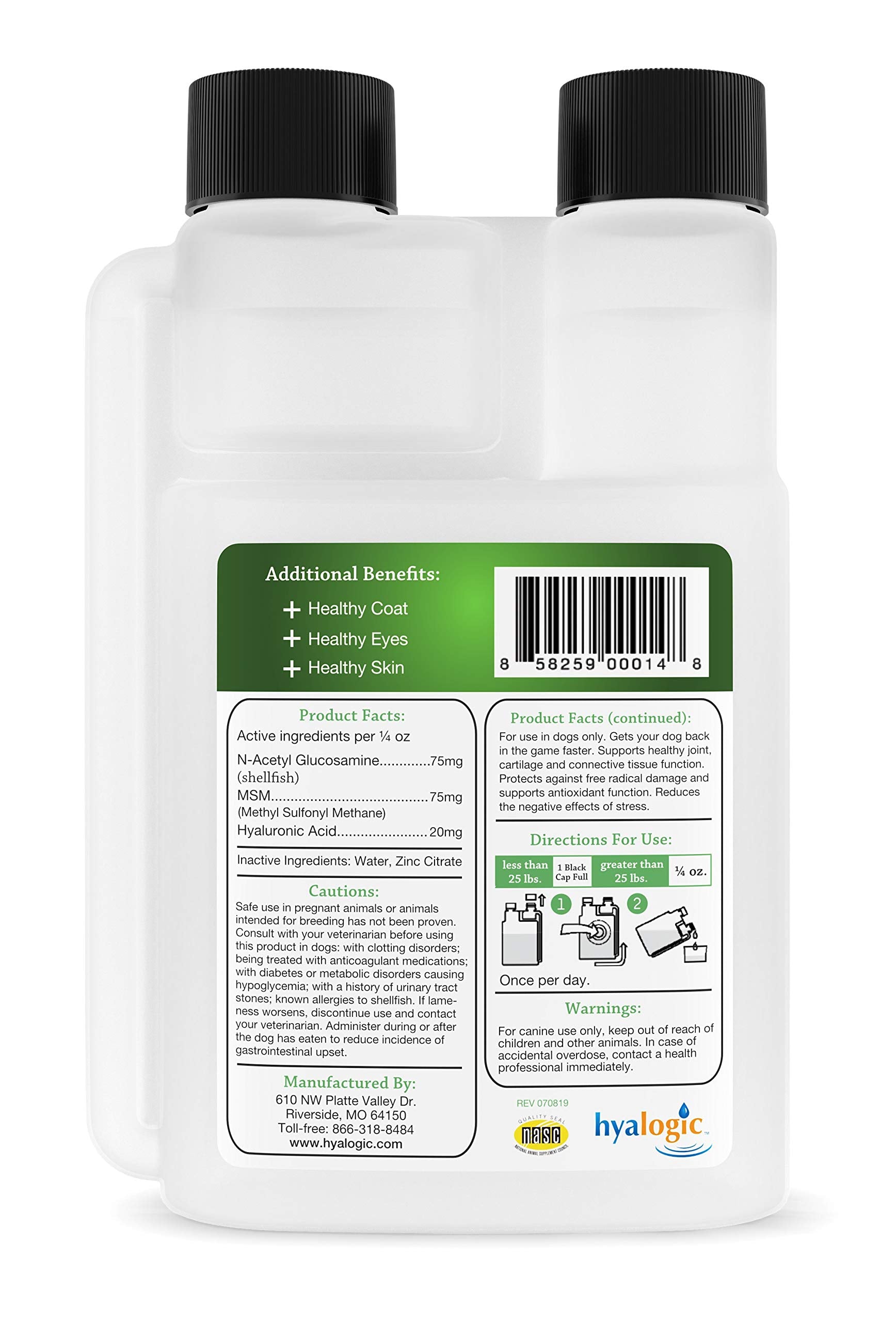 Hyalogic HyaFlex Pro liquid dosing dropper demonstrates easy administration