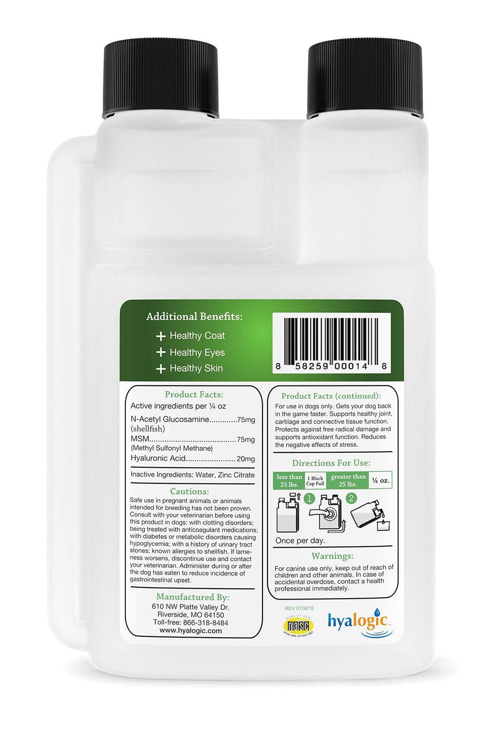 Hyalogic HyaFlex Pro liquid dosing dropper demonstrates easy administration