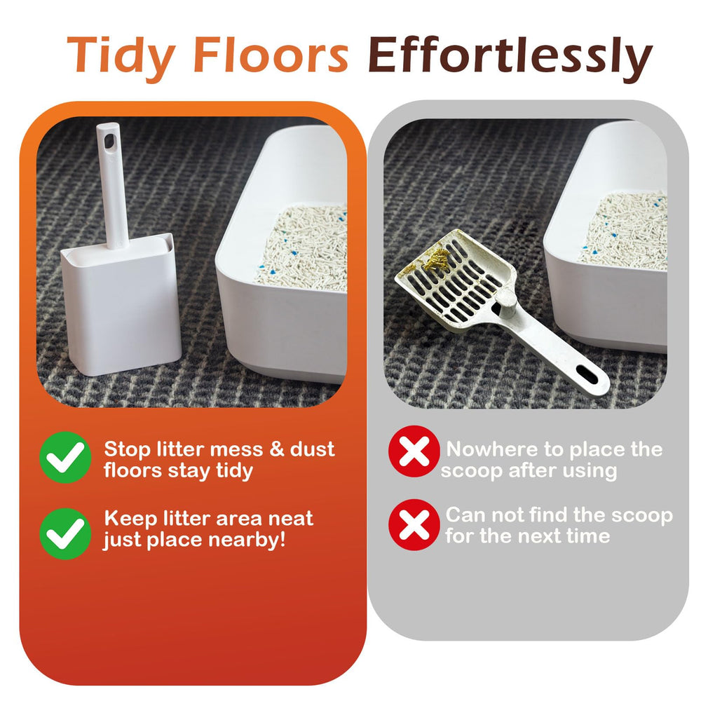 Hychipet scooper is easy to rinse for quick cleanup.