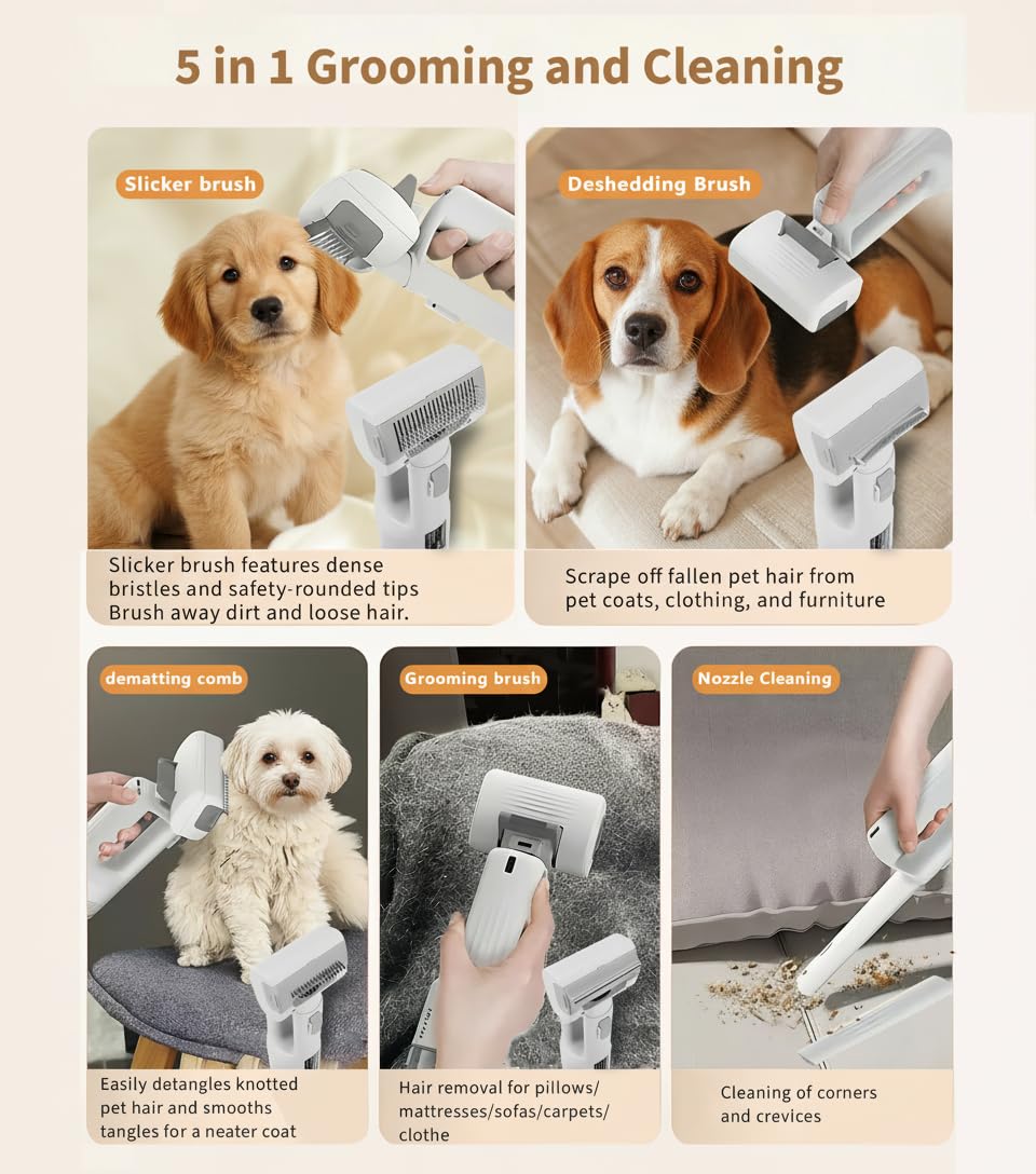 Hychipet hair-removal brush cleans pet hair from furniture.