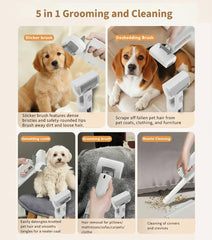 Hychipet hair-removal brush cleans pet hair from furniture.