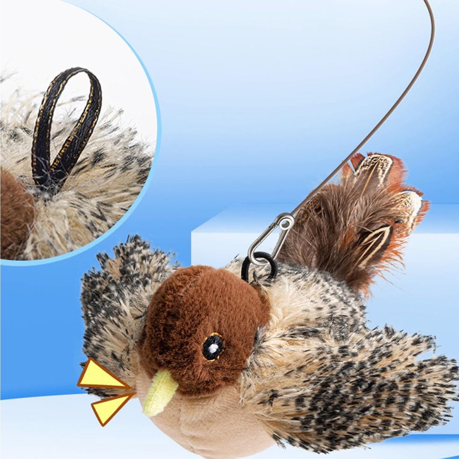 HYCIM Indoor-friendly bird toy supports boredom relief and bonding with your cat