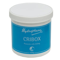 Hydrophane Cribox paste application using gloves to deter cribbing on rails and rugs.