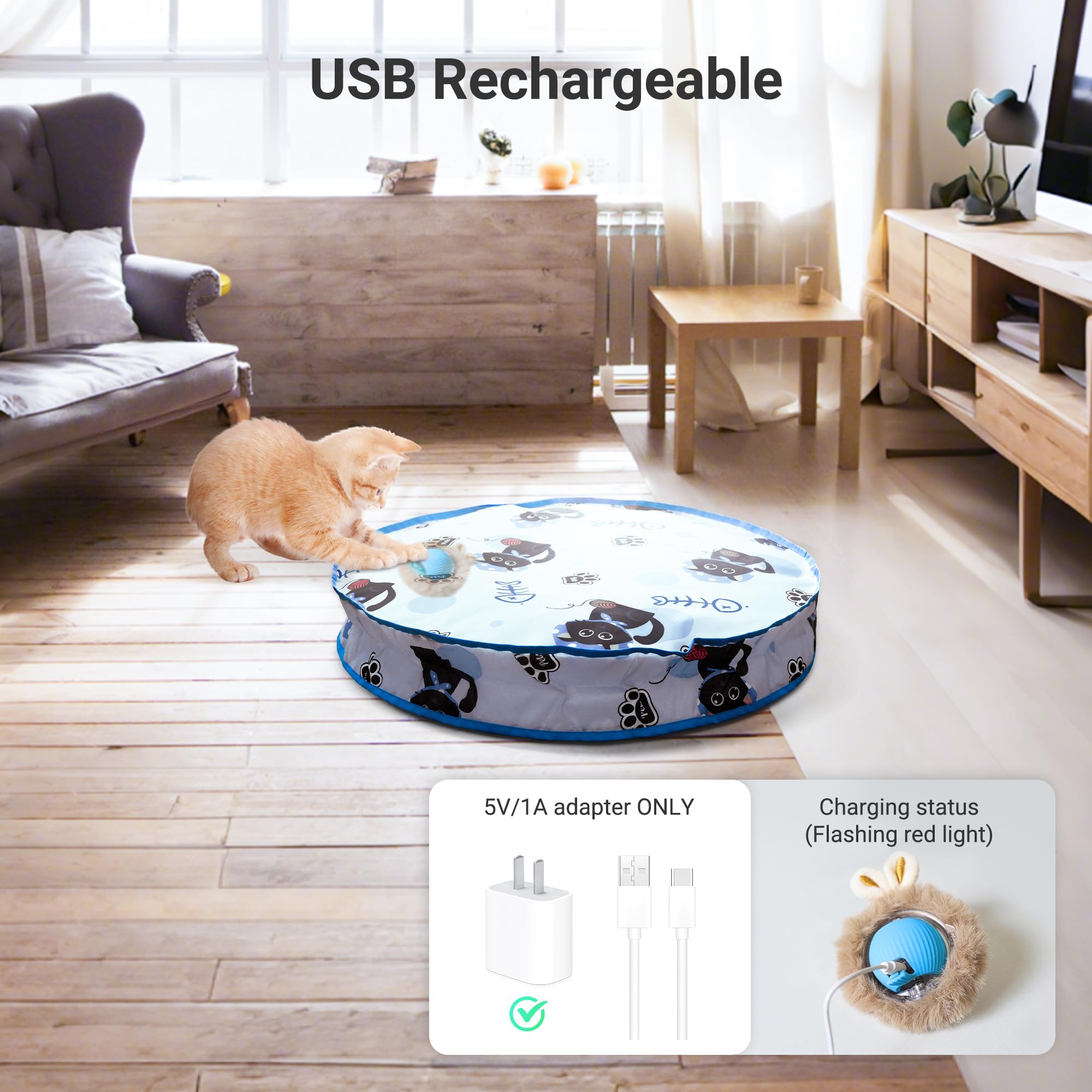 Hyfico built-in safety and easy cleanup for busy cat households