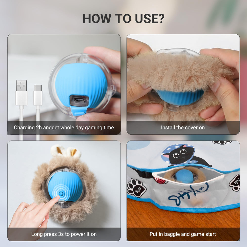 Hyfico durable materials withstand rough play while keeping cat-safe fun