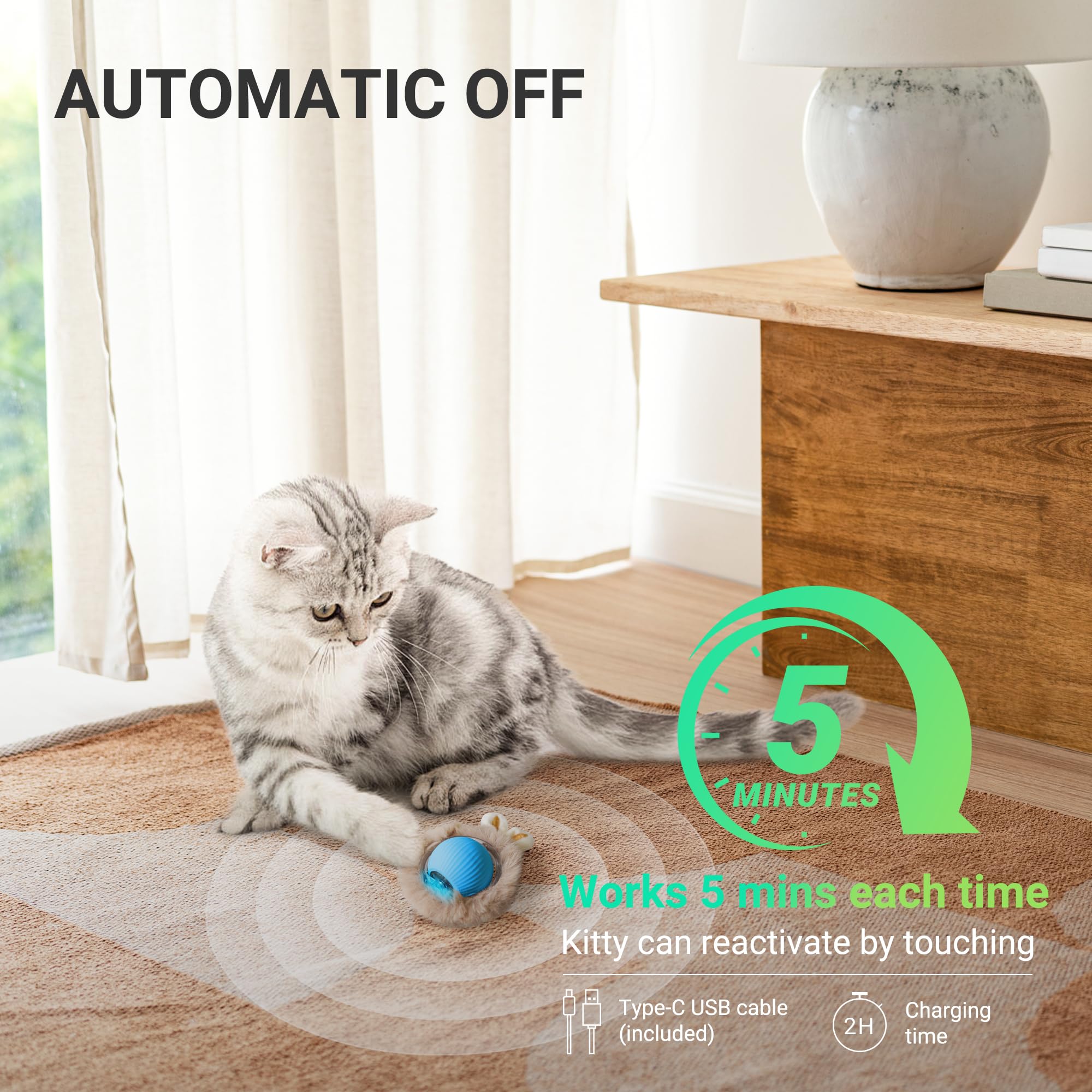 Hyfico USB-rechargeable design eliminates batteries for easy eco-friendly use